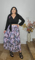 808 One size floral skirt LAVENDER