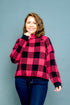 Plus size plaid sweater