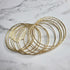 12pc Bracelets Gold