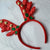 RainDeer Headband Red w/Bells