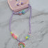 Kids necklace PURPLE RAINBOW