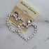 Silver Rhinestone Heart earings