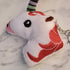 UNICORN KEYCHAIN PLUSHIE-RED