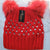 Ht-469 DIAMONDS BEANIE RED