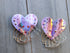 Big heart earring hoop set