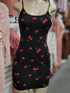 Cherry dress BLACK