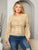 Plus size long sleeve knit sweater