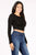 longe sleeve crop BLACK