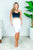 White Pencil skirt