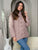 Mauve KNIT MOCK NECK SWEATER