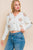 Daisy cropped sweater Off white