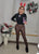 leather legging BROWN