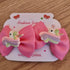 Unicorn 2pc Bow-Pink