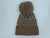 Pompom and linear rocks Beanie