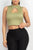 Mock Keyhole-front Crop Top