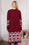 Crystal burgundy cardigan