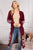 Crystal burgundy cardigan