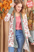 PLUS SIZE FLORAL CARDIGAN 