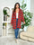 Red Plaid coat Jacket