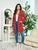 Red Plaid coat Jacket