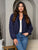 Navy Liz fleece zip up jacket