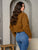 Flirty BROWN denim jacket