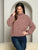 Mauve LONG SLEEVE TURTLE NECK PULL OVER SWEATER