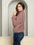 Mauve LONG SLEEVE TURTLE NECK PULL OVER SWEATER