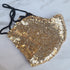 SEQUIN GOLD FACE MASK