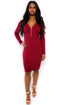 Harmony Dress Burgundy