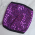 SEQUIN PURPLE FACE MASK