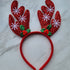 RainDeer Headband Red w/Snowflake