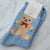 One Bear Socks-Blue