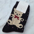 One Bear Socks-Black