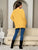 Mustard Briana LONG SLEEVE OPEN FRONT KNIT CARDIGAN