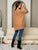 Tan Briana LONG SLEEVE OPEN FRONT KNIT CARDIGAN