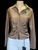 Kate button blouse BROWN