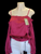 Evelin satin blouse BURGUNDY