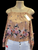 Off sleeve floral top NUDE