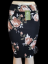 1137 skirt BLACK BROWN ROSES