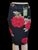 Isela skirt black red roses