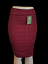 Isela skirt burgundy dots