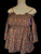 Smocked top BROWN