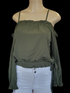 Off shoulder solid GREEN