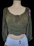 Solid crop top GREEN