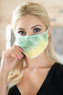 TIE DYE REUSABLE PLEATED FACE MASK FOR ADULTS