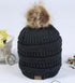 Charcoal Cc Beanie pompom