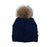 Cc beanie back design pompom removable