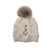 Cc beanie back design pompom removable