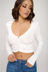 Longe sleeve crop WHITE